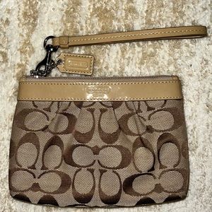 Small coach wristlet
